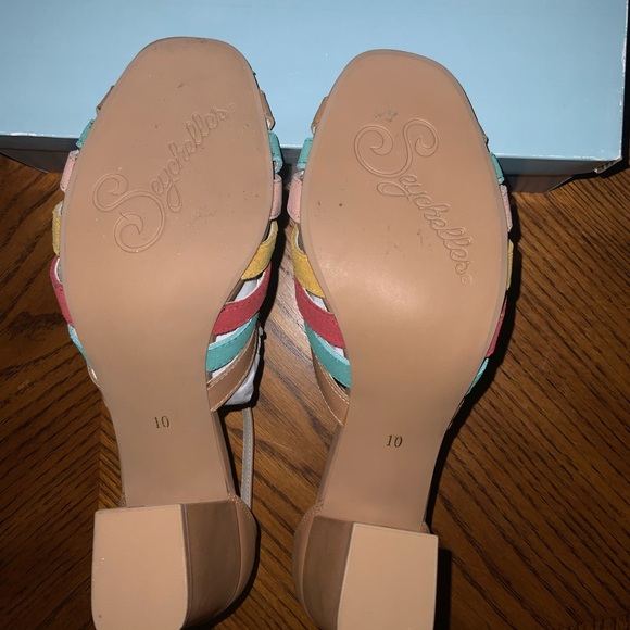 OUT OF THE BOX— Seychelles 🇸🇨 multicolor block heel shoes. - Picture 3 of 11